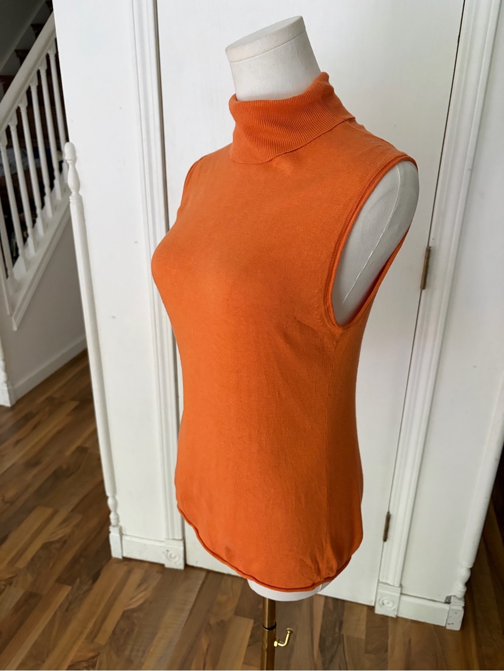 American Vintage Sleeveless Turtleneck Tank - Orange
